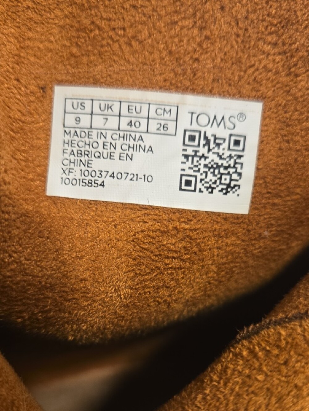 Women's Toms Tan Suede Ankle Booties - Classic Block Heel - Picture 5 of 7